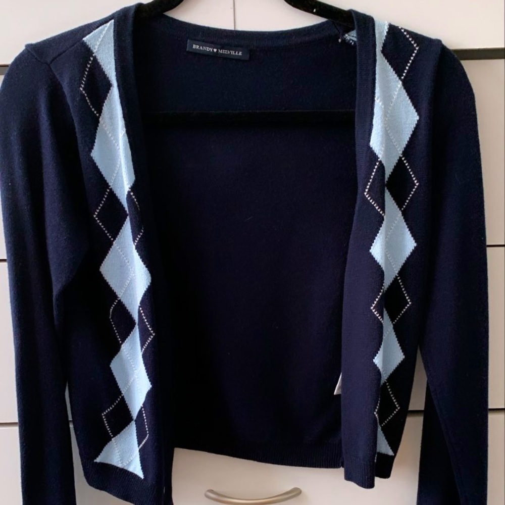 brandy Melville plaid cardigan
